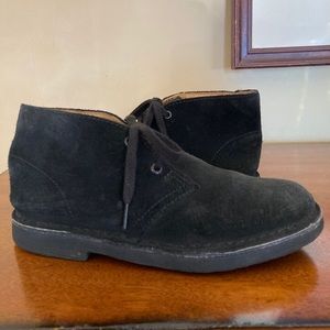 boys black desert boots